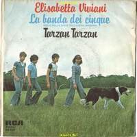 italienische LP mit dem Titelsong der TV-Serie - Rckseite