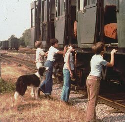 Viewmaster-Bild aus 'Fnf Freunde im Zeltlager'