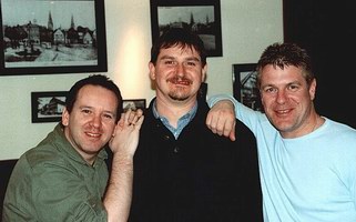 Mike mit Gary Russell und Marcus Harris beim Treffen in Kamen